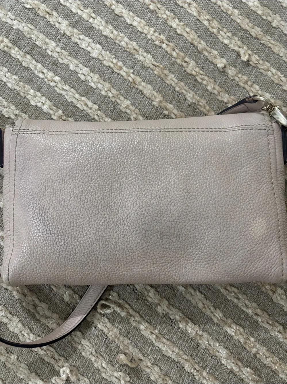 Kate Spade Leila Mini Crossbody Pebbled Leather Fold-Over‎ Crossbody Bag